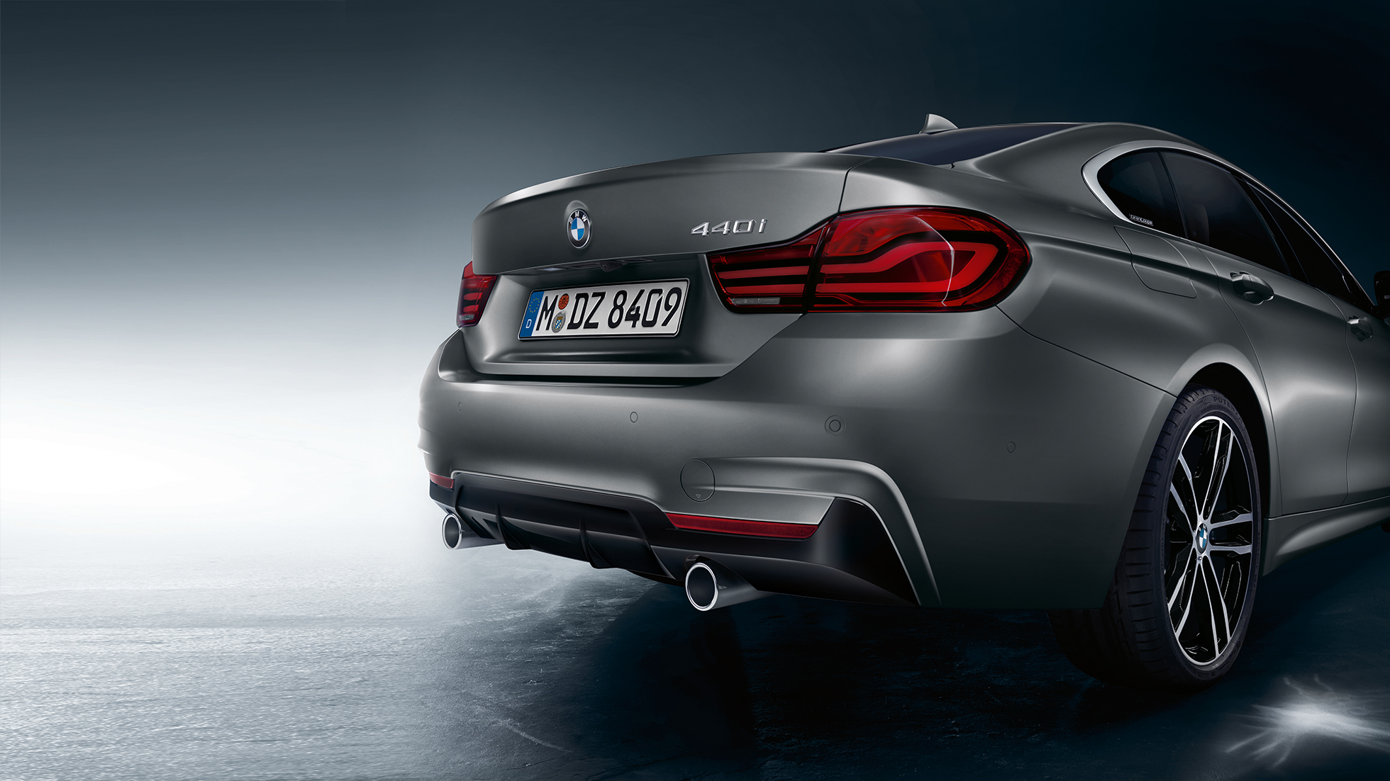 BMW Série 4 Gran Coupé, insigne du modèle à l’arrière BMW Série 4 Gran Coupé, insigne du modèle à l’arrière