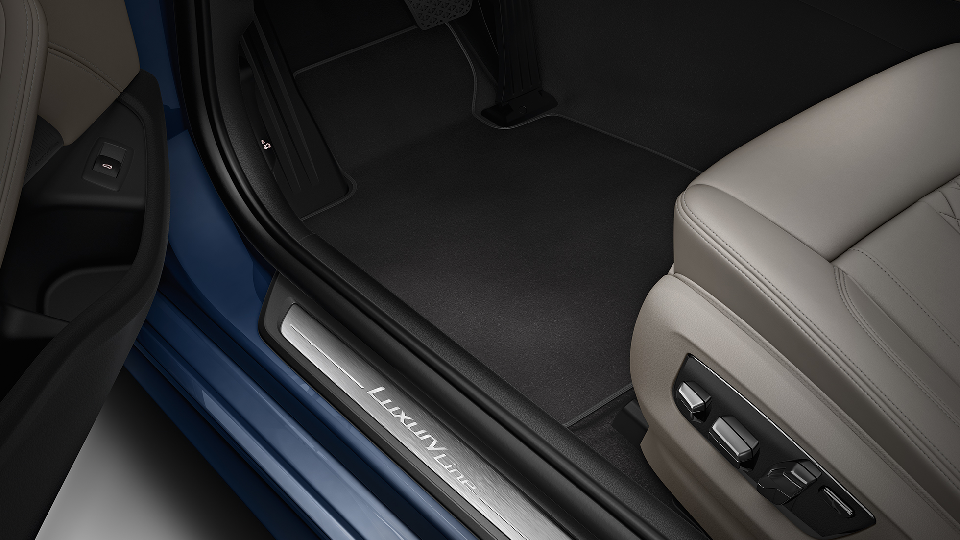 Luxury Line intérieur BMW Série 5 Berline Luxury Line BMW Série 5 Berline 540d Berline G30 Imperialblau Brillanteffekt metallic intérieur