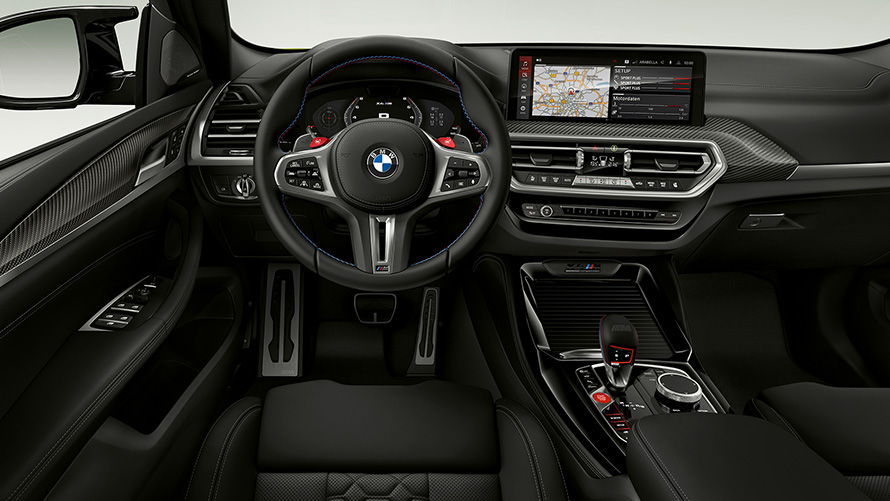 BMW X4 M Competition F98 LCI 2021 poste de conduite BMW X4 M Competition F98 LCI Facelift 2021 poste de conduite intérieur