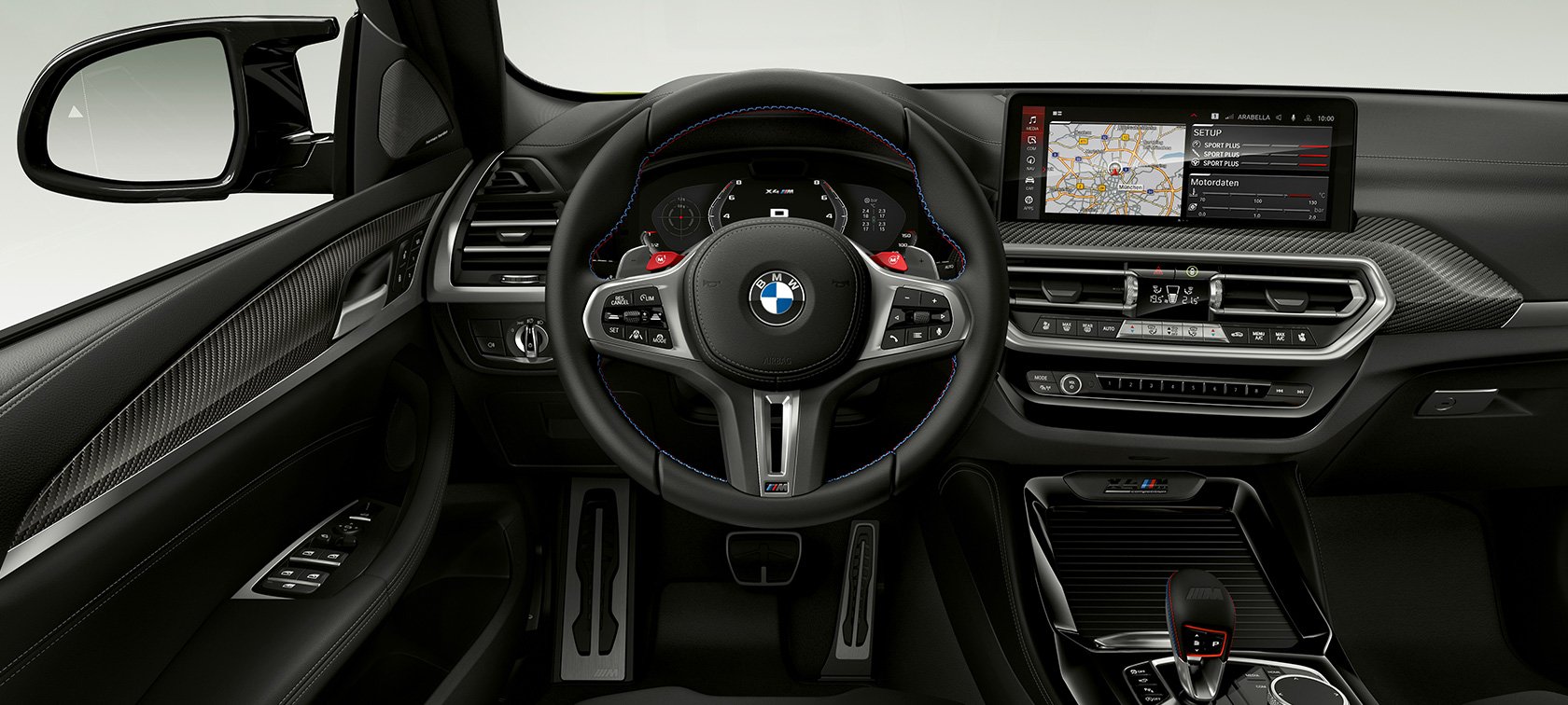 Poste de conduite BMW X4 M Competition F98 LCI restylage 2021 BMW X4 M Competition F98 LCI restylage 2021 poste de conduite intérieur