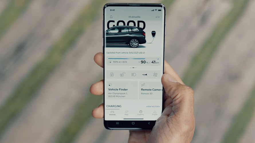 Plug-in hybrid BMW X3 xDrive30e G01 MyBMW App and BMW Points Plug-in hybrid BMW X3 xDrive30e G01 MyBMW App and BMW Points 2021