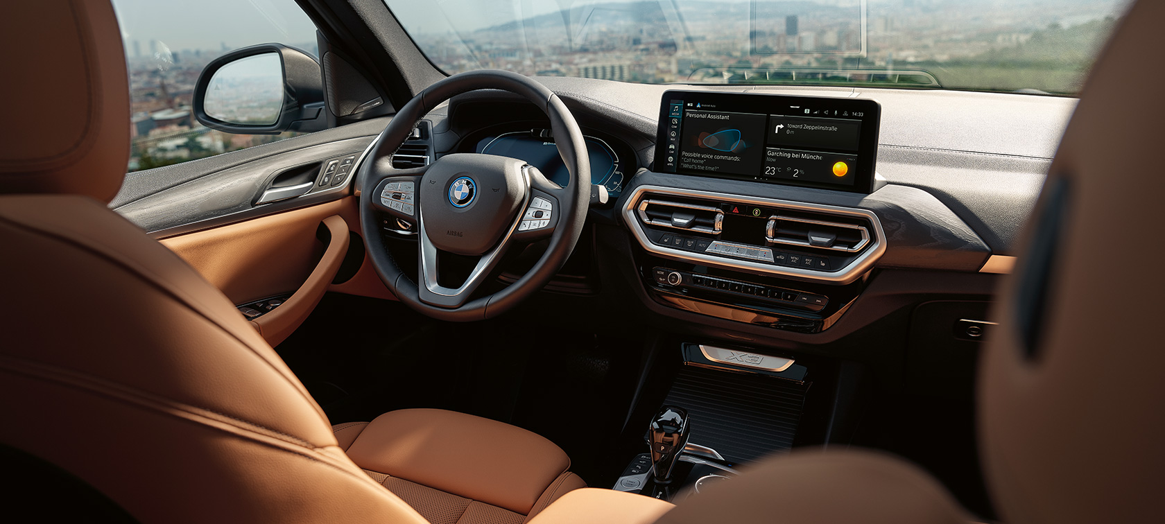 BMW X3 G01 Aperçu design Garnissage Sensatec Cognac 2021 BMW X3 G01 Aperçu design Garnissage Sensatec Cognac 2021