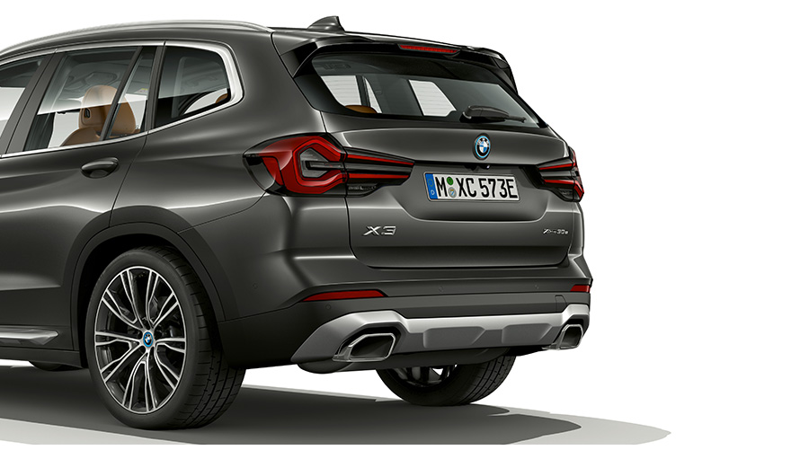 BMW X3 G01 Sophistograu, design arrière 2021 BMW X3 G01 Sophistograu vue en gros plan du design arrière 2021