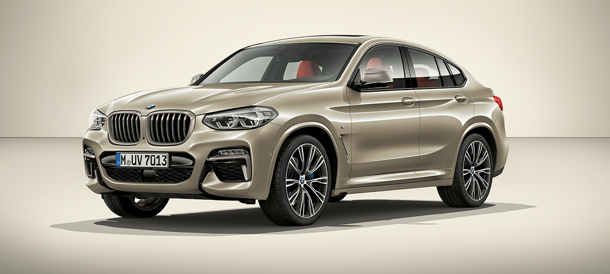 BMW Individual Sonnenstein metallic BMW X4 Collection BMW Individual BMW X4 G02 2018 en Sonnenstein metallic vue de trois quarts profil
