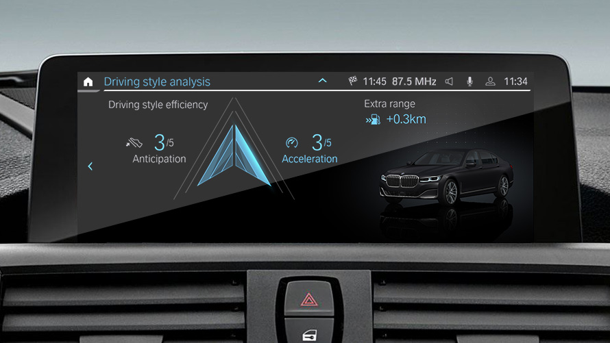 Analyse du style de conduite Analyse du style de conduite BMW EfficientDynamics