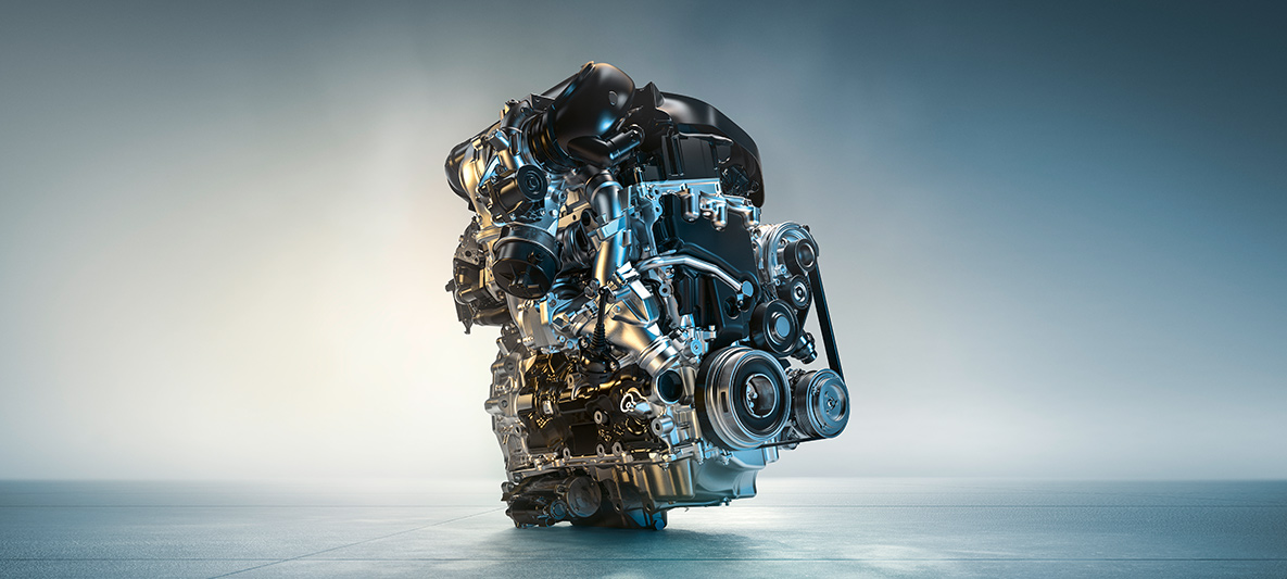 Vue détaillée du moteur diesel BMW Vue détaillée du moteur diesel BMW EfficientDynamics